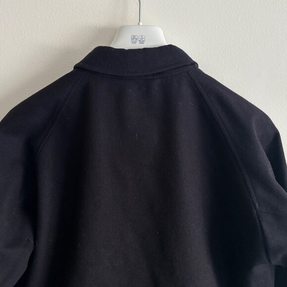 Vintage Burberry England Navy Blue Wool Blouson Zip Jacket Nova Check - 10 - Picture 10 of 16